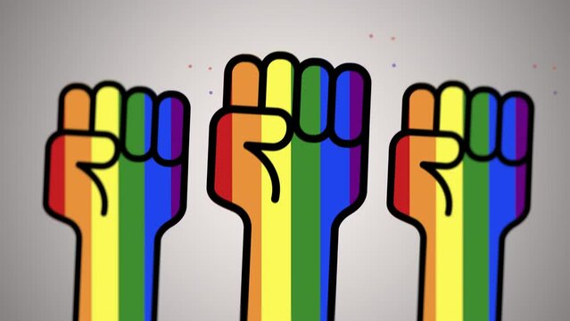 Manos de Orgullo LGBT+ D&iacute;a Internacional contra la Homofobia, la Transfobia y la Bifobia. Versi&oacute;n 3