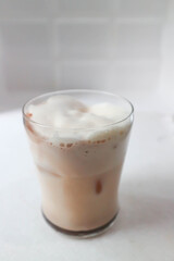 iced chocolate, iced cocoa or coffee, iced coffee or iced cappuccino coffee