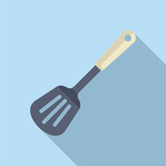 Baker spatula tool icon flat vector. Kitchen element. Food equipment