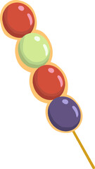 Sugar haws illustration, candied haws, caramel, sugar, China, Asia, Taiwan, dessert, traditional, sweets, fruit, strawberry,