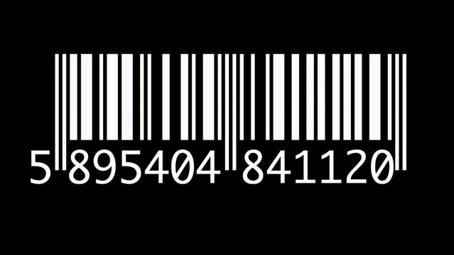 Digital Barcode Numbers Data Scanning Information Background