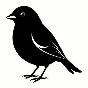 recommend clip art: finch silhouette vector illustration