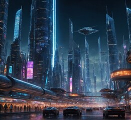 City of future illustration