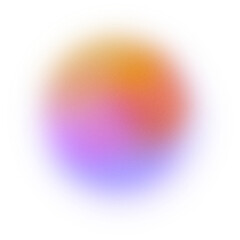 Colorful gradient with noise and blur effects. Gradient beam of light on a transparent background. Colorful glare of neon light	