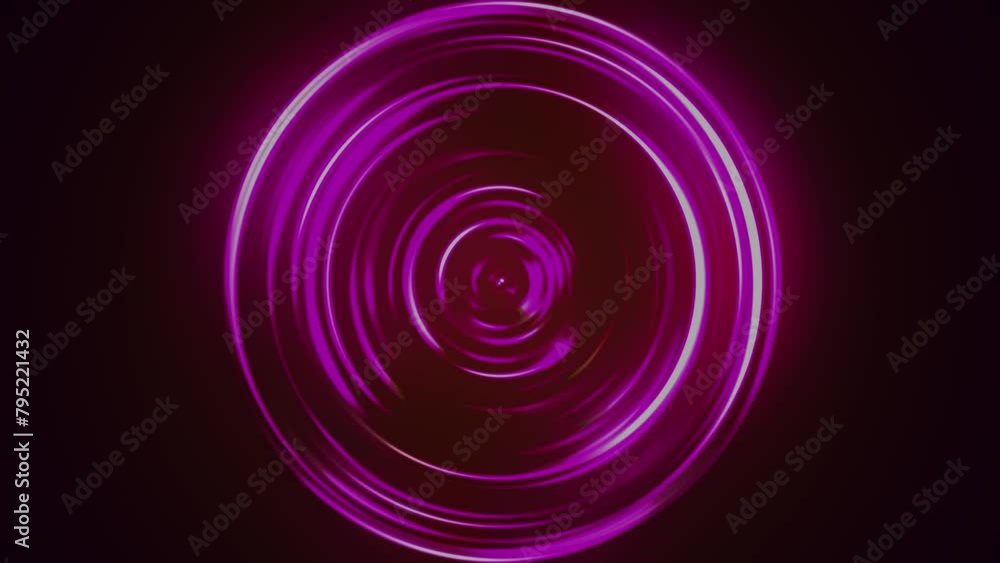 Poster colorful animated neon circle. multicolor rgb swirl background. neon futuristic abstract magic circl