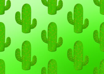Pattern with cacti. Postcard with cacti. Seamless pattern with cacti. Background. Green plants and colorful background. Cactus