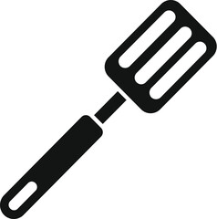 Supplies spatula icon simple vector. Metal tool. Cooking accessory
