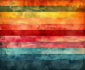 colorful horizontal stripes with a grunge texture