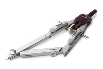 Metallic drafting compass