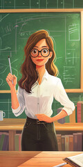 Occupation Teacher as Career Equality Vector illustration