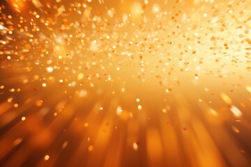 Abstract golden sparkling background with bokeh, perfect for festive and celebration themes. Golden Sparkling Background with Bokeh