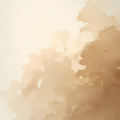 Autumn Blossom: A Vivid Earthy Brown Watercolor Splatter in Abstract Natural Design