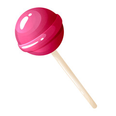 Cherry lollipop on stick