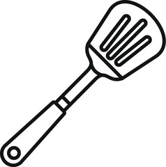 Baker spatula tool icon outline vector. Kitchen element. Food equipment