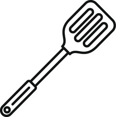 Chef spatula icon outline vector. Cook equipment. Cutlery supplies