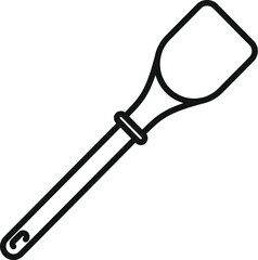 Wooden spatula icon outline vector. Cooking equipment. Domestic culinary