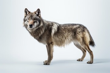 Wolf in profile, detailed wildlife portrait, wild beauty.