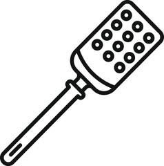Spatula tool icon outline vector. Grill element. Spoon roast object