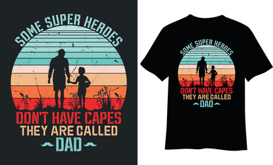 Father's day t-shirt design, Retro vintage t-shirt design