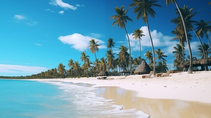 Punta Cana Dominican republic travel destination. Tour tourism exploring.. - obrazy, fototapety, plakaty