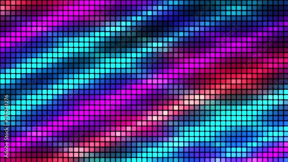 Leinwandbilder abstract animated background of multi-colored squares. abstract gradient background. pixel backgroun