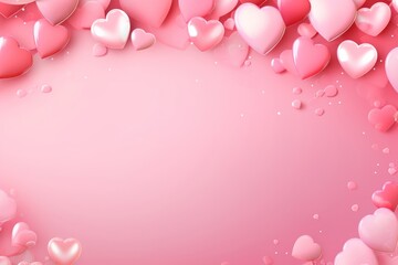 Fototapeta premium Backgrounds heart petal pink.