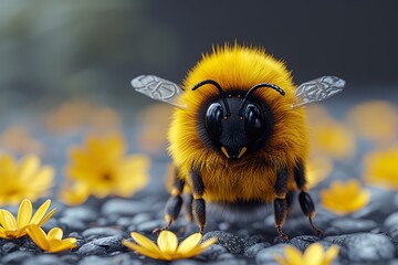 National Bee Day. - obrazy, fototapety, plakaty