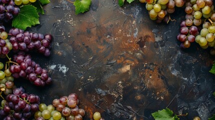 Fototapeta premium Grapes on table