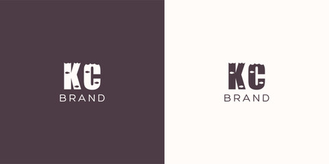 KC Letters vector logo design