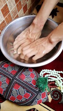Islamic treatment to remove black magic, voodoo, negative energy or entities, Satan etc. Making of holy water called ruqyah water for drinking and showering to be cured from spiritual disease and loss