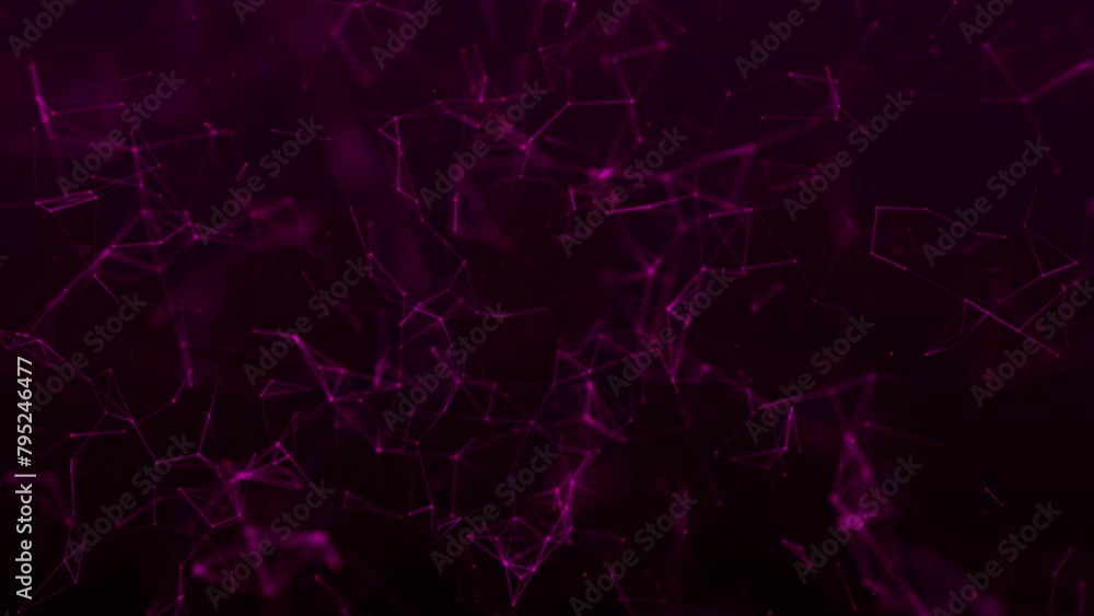Poster network connection points and lines. abstract digital blue background. plexus effect. 3d rendering. 