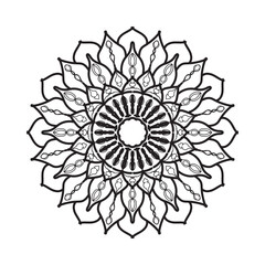 Mandalas for coloring book. Decorative round ornaments. Unusual flower shape. Oriental vector, Anti-stress therapy patterns. Weave design elements. Yoga logos Vector.