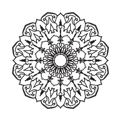 Mandalas for coloring book. Decorative round ornaments. Unusual flower shape. Oriental vector, Anti-stress therapy patterns. Weave design elements. Yoga logos Vector.
