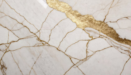 White marble with golden veins. White golden natural texture of marble. abstract white, gold and...