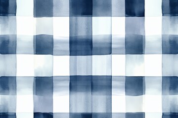 Indigo tranquil seamless playful hand drawn kidult woven crosshatch checker doodle fabric pattern cute watercolor stripes background texture blank empty 