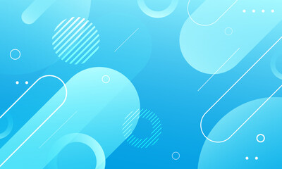 Abstract blue color background. Dynamic shapes composition. Vector illustration