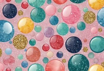 a watercolor painting of colorful splashes and sprays
