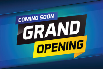 coming soon grand opening word concept vector illustration and 3d, web, mobile app, poster, banner, flyer, background, gift card, coupon, label, wallpaper

