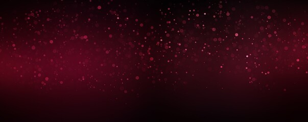 Maroon color gradient dark grainy background white vibrant abstract spots on black noise texture effect blank empty pattern with copy space for product 