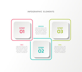 Vector infographics business template design