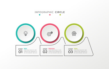Vector infographics business template design