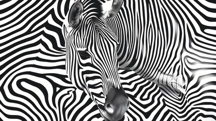 Abstract line art - zebra print abstract background