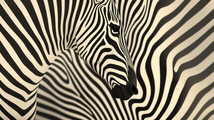 Fototapeta na wymiar Abstract line art - zebra print abstract background