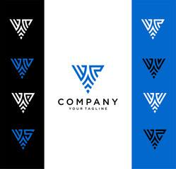 WR triangle logo ,triangle monogram logo with two initials vector Icon, mature, masculine, sophisticated, geometric powerful logo.