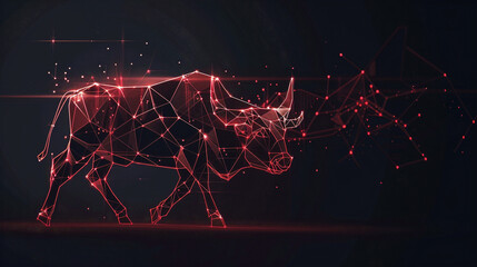 Symbolic Image Of Bullish Phase On The Stock Market, Suitable For Financial News, Investment Articles, Or Market Reports