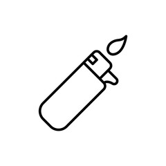 Lighter outline icons, minimalist vector illustration ,simple transparent graphic element .Isolated on white background
