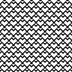 Seamless pattern. Textile print, abstract image. Mosaic motif. Geometrical wallpaper. Triangular shapes, chevrons backdrop. Geometric forms background. Triangles, figures ornament. Vector artwork