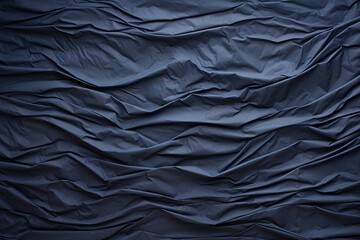Navy Blue dark wrinkled paper background with frame blank empty with copy space for product design or text copyspace mock-up template