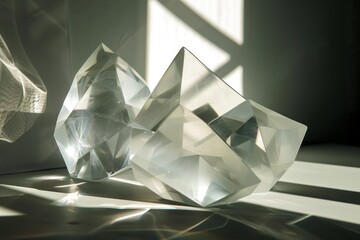 Geometric Crystal Structures with Light Reflections