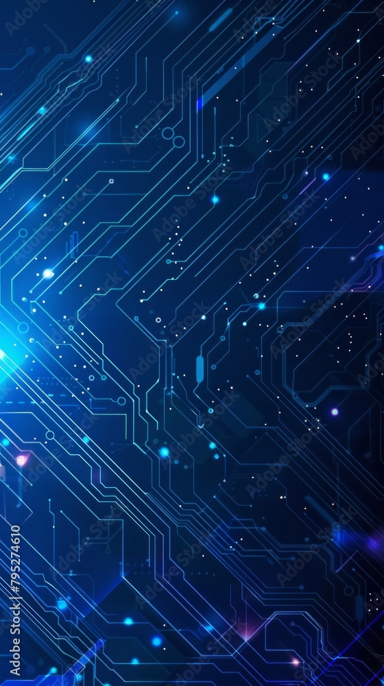 Poster circuit board technology modern abstract illustration tech background with space for your copy.